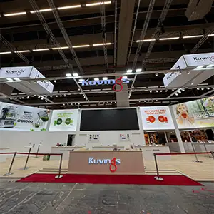 KUVINGS exhibition stand construction at AMBIENTE 2026 in FRANKFURT, GERMANY