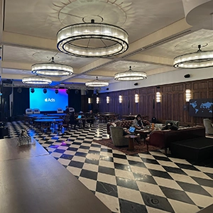 APPLE ADS exhibition stand construction at SOHO HOUSE ISTANBUL 2025 in ISTANBUL, TURKEY