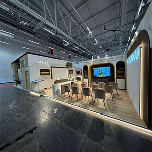 MBZUH exhibition stand construction at FRANKFURT INTERNATIONAL BOOK FAIR 2025 in FRANKFURT, GERMANY