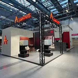 A.CAMINETTI exhibition stand construction at HAGOS BöRSE 2026 in STUTTGART, GERMANY