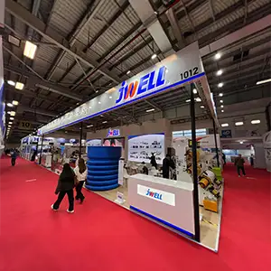 JWELL exhibition stand construction at PLAST EURASIA 2025 in ISTANBUL, TURKEY