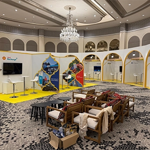 SHELL & ALL LICENSEE COMPANIES exhibition stand construction at SHELL MOBILITY & CONVENIENCE LICENSEE SUMMIT 2025 in ISTANBUL, TURKEY