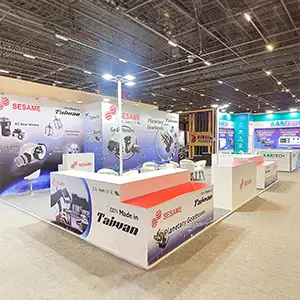 Sesame exhibition stand construction at Win Eurasia Istanbul 2026 in Istanbul, Turkey